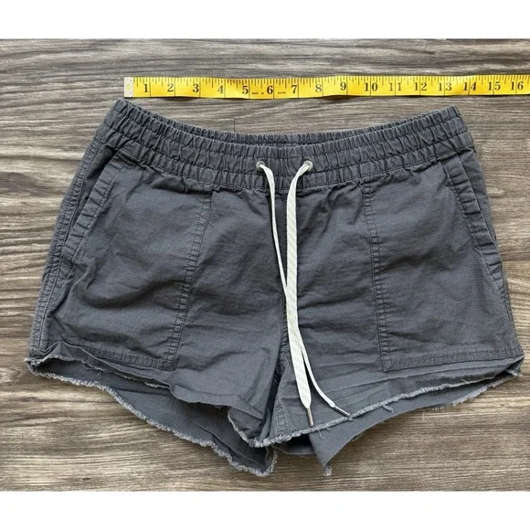 Vuori Vintage Ripstop Short DuraTerra Drawstring High Rise Charcoal Gray Small - Picture 6 of 10